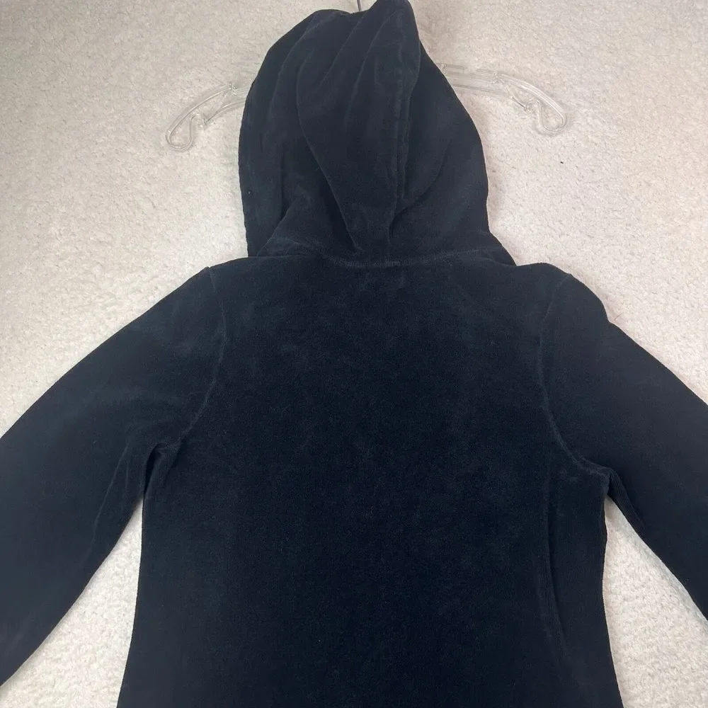 Juicy Couture Black Hooded Swim Coverup - Picture 9 of 11